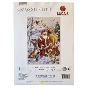 Luca-S Counted Cross Stitch kit Gold Collection The Forest Friends, 30x43cm, DIY